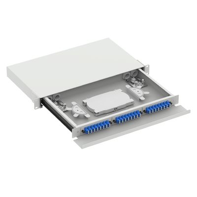 5 LC Tipo 1U 48 Portos Patchpanel de Distribuição de Fibra Óptica para FTTX Tipo de Conector LC
