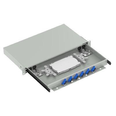 FTTX Patchpanel de distribuição de fibra óptica de tipo SC branco para um desempenho óptimo da rede