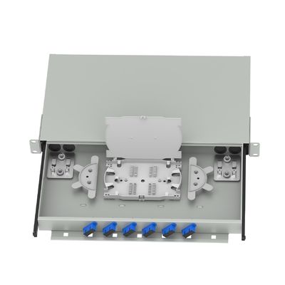 FTTX Patchpanel de distribuição de fibra óptica de tipo SC branco para um desempenho óptimo da rede