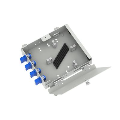 Caixa de distribuição de fibra óptica FTTH de rede ODN com 4 núcleos Tipo APC LC