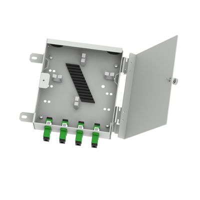 Rede ODN SC APC Tipo 4 Núcleos Fibra Óptica FTTH Terminal Box para Distribuição FTTX