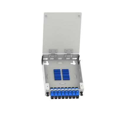 8 Core SC UPC Tipo Fibra Óptica FTTH Terminal Box para distribuição FTTX na rede ODN