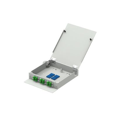 Caixa de terminais FTTH de fibra óptica de aço laminado a frio de 12 núcleos FC APC para rede ODN