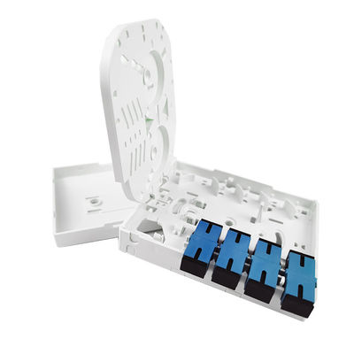 4 núcleos interiores painel de tomada de placa de fachada de fibra óptica de plástico UPC com tamanho 100 * 80 * 30mm