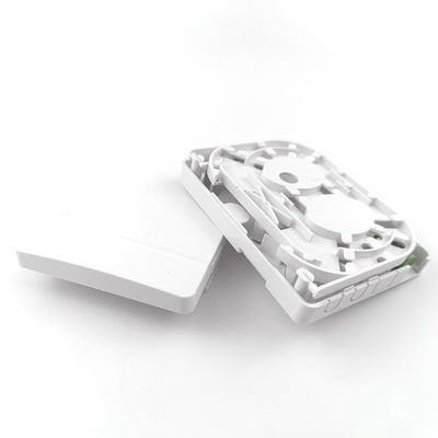 FTTH Network Indoor Wall Mounted FC APC Plastic Fiber Optic Faceplate Socket Panel 2 núcleos