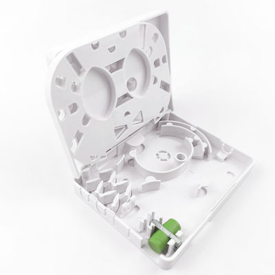 FTTH Network Indoor Wall Mounted FC APC Plastic Fiber Optic Faceplate Socket Panel 2 núcleos