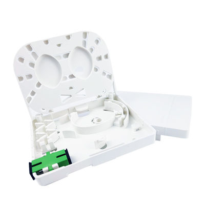 2 núcleos SC APC painel de tomada de fibra óptica de plástico para interior em rede FTTH