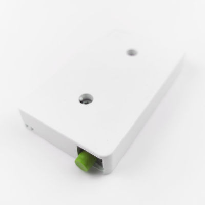 2 núcleos FC APC montados na parede painel de tomada de fibra óptica de plástico para interiores