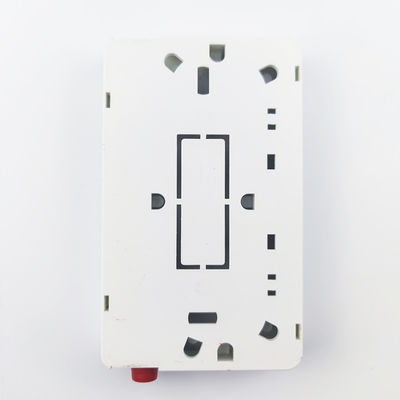 2 núcleos UPC painel de tomada de placa de fachada de fibra óptica de plástico para rede FTTH em branco/cinza