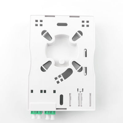 Grão LC APC Fibra Óptica de Plástico Faceplate Socket Panel 2 núcleos para rede interna