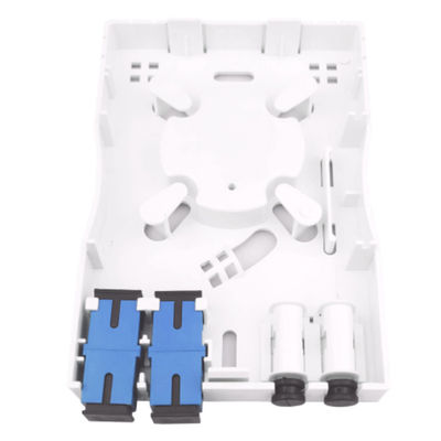 2 núcleos painel de tomada de placa de fachada de fibra óptica de plástico UPC para instalação em parede