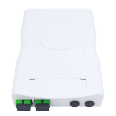 2 núcleos SC APC painel de tomada de fibra óptica de plástico para interior em rede FTTH