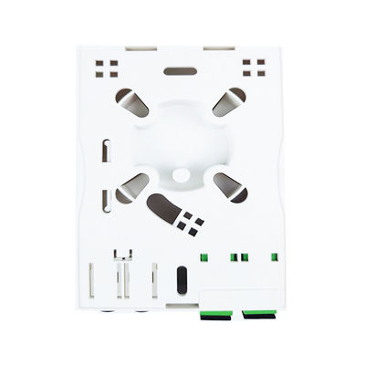 2 núcleos SC APC painel de tomada de fibra óptica de plástico para interior em rede FTTH