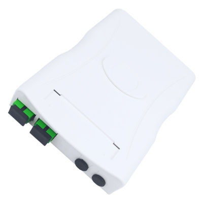 2 núcleos SC APC painel de tomada de fibra óptica de plástico para interior em rede FTTH