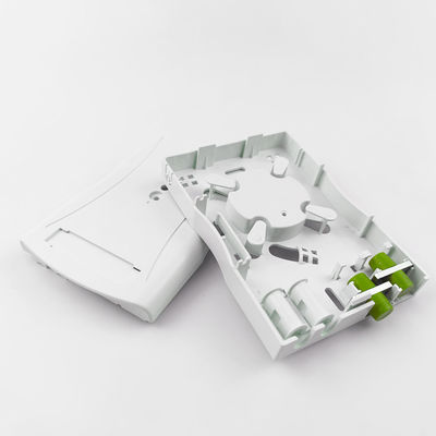 2 núcleos FC/APC painel de tomada de fibra óptica de plástico para rede LAN com fio em ambientes internos