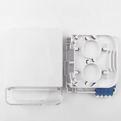 2 núcleos LC/UPC Fibra Óptica de Plástico Face Plate Socket Panel para Indoor em rede FTTH