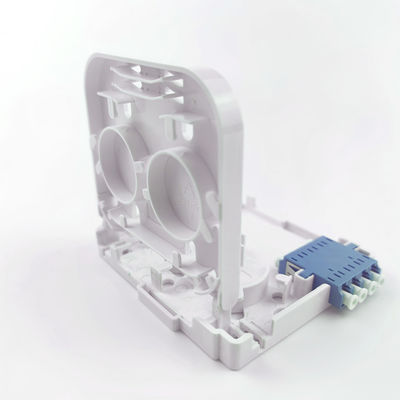 2 núcleos LC/UPC Fibra Óptica de Plástico Face Plate Socket Panel para Indoor em rede FTTH