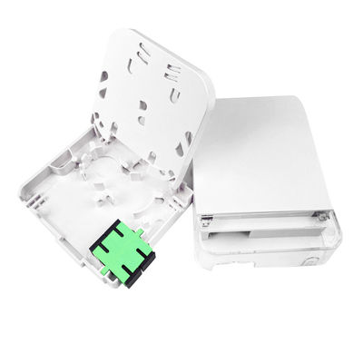 2 núcleos SC APC Fibra Óptica de Plástico Face Plate Socket Panel para Indoor em rede FTTH