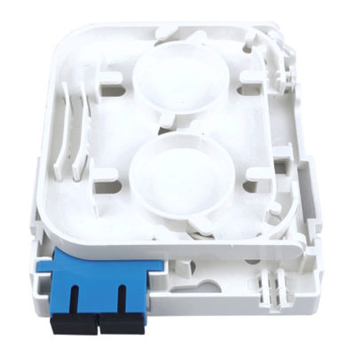 SC UPC Painel de tomada de placa de face de fibra óptica de plástico para instalação de redes FTTH interiores