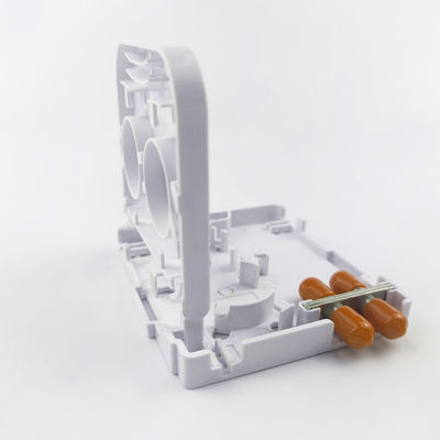 FTTH Network Indoor APC Plastic Fiber Optic Face Plate Socket Panel 2 núcleos ST com 5