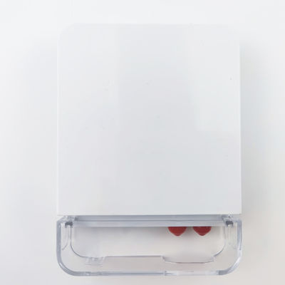 2 núcleos ST UPC Fibra Óptica de Plástico Face Plate Socket Panel para integração FTTH branco