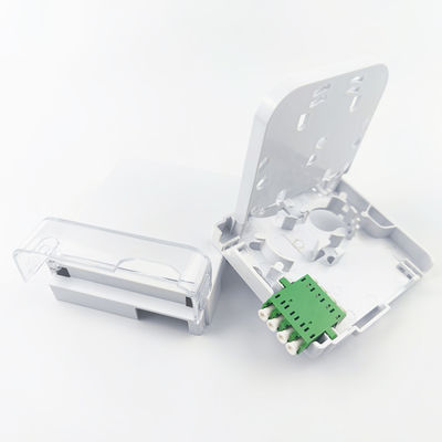 2 núcleos LC APC Painel de tomada de placa de plástico para conexões de fibra óptica de longa duração