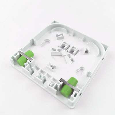 Painel de tomada de fibra óptica para rede FTTH interior 2 núcleos FC APC Painel de plástico diretamente