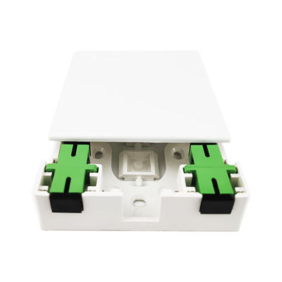 SC APC Fibra Óptica de Plástico Socket Panel 2 Núcleos para FTTH interior e PC ABS