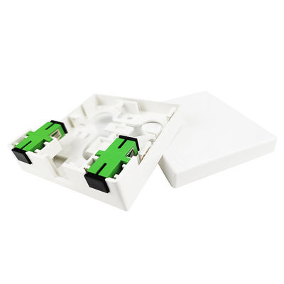 SC APC Fibra Óptica de Plástico Socket Panel 2 Núcleos para FTTH interior e PC ABS