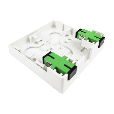 SC APC Fibra Óptica de Plástico Socket Panel 2 Núcleos para FTTH interior e PC ABS