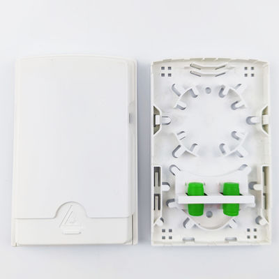 2 Núcleos FC APC Fibra Óptica de Plástico Painel de Soquete Branco para Aplicações FTTH