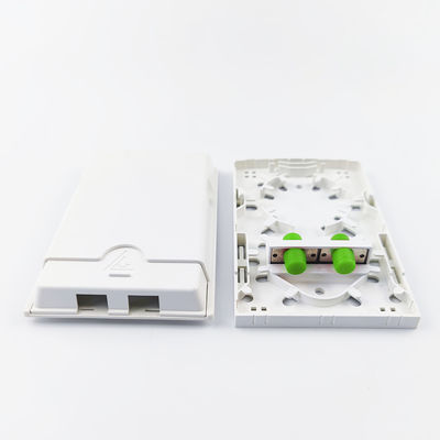 2 Núcleos FC APC Fibra Óptica de Plástico Painel de Soquete Branco para Aplicações FTTH