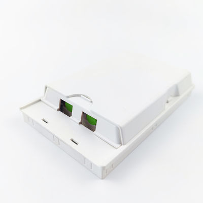 2 Núcleos FC APC Fibra Óptica de Plástico Painel de Soquete Branco para Aplicações FTTH