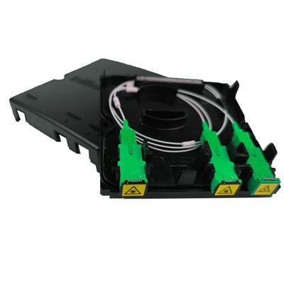 FTTH 2 núcleos SC APC Fibra óptica de plástico Splitter Faceplate Socket Panel com 3 vezes