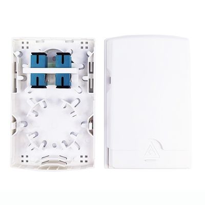 5 2 Núcleos SC UPC Painel de tomada de placa de fachada de fibra óptica de plástico para aplicações FTTH