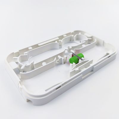 Painel de tomada de placa de fachada de fibra óptica de plástico para rede FTTH interna