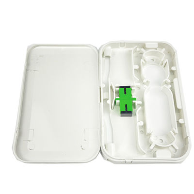 1 Núcleo SC APC Painel de tomada de placa de fachada de fibra óptica de plástico para instalação de rede FTTH interior