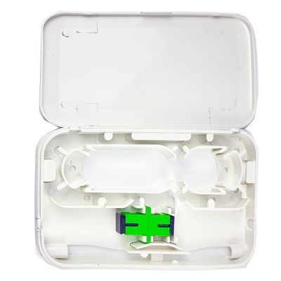 1 Núcleo SC APC Painel de tomada de placa de fachada de fibra óptica de plástico para instalação de rede FTTH interior
