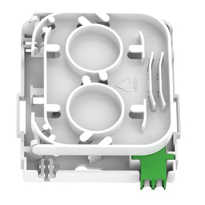 Placa de fachada de fibra óptica de tipo APC de núcleo 1 branco / cinza para conexão FTTH interna