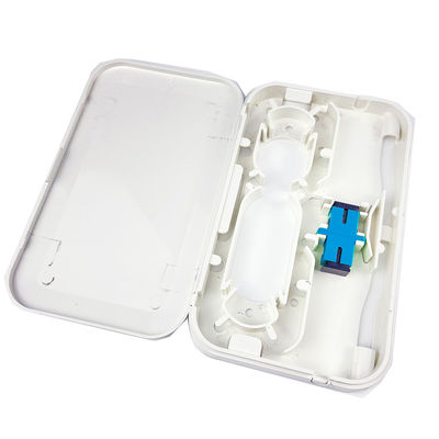 Aplicações de rede FTTH Painel de tomada de placa de fachada de fibra óptica de plástico para interiores brancos