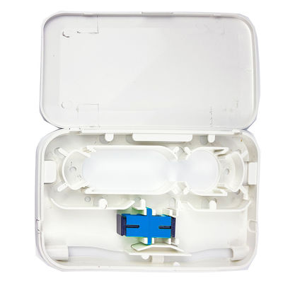 Aplicações de rede FTTH Painel de tomada de placa de fachada de fibra óptica de plástico para interiores brancos