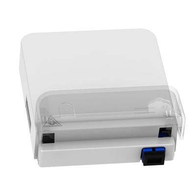 Painel de tomada de fibra óptica de 115*86*22 mm para instalação de redes FTTH interiores compactas