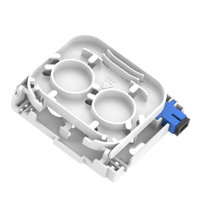 Painel de tomada de fibra óptica de 115*86*22 mm para instalação de redes FTTH interiores compactas