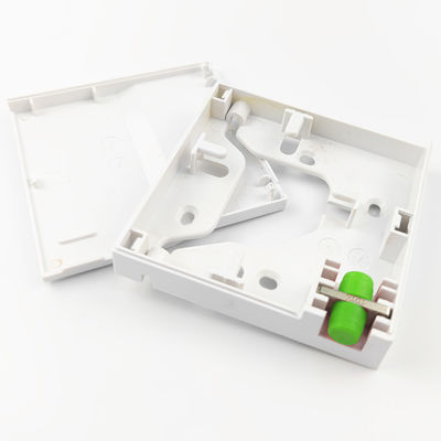 Melhor painel de tomada de fibra óptica de plástico de núcleo 1 FC APC para desempenho de rede FTTH cinza