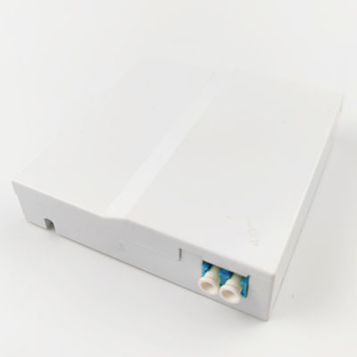 1 porta LC UPC Painel de tomada de placa de fachada de fibra óptica de plástico para instalação FTTH sem costura