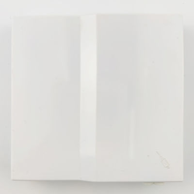 1 porta LC UPC Painel de tomada de placa de fachada de fibra óptica de plástico para instalação FTTH sem costura