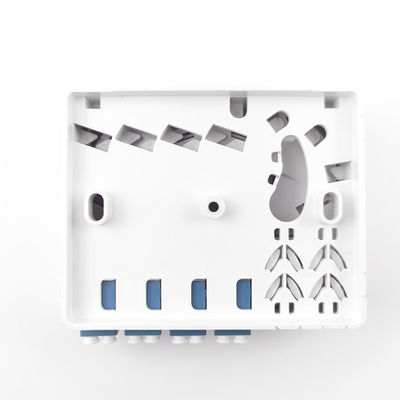 102*81*30mm LC/UPC Fibra Óptica de Plástico Faceplate Socket Panel para rede FTTH interior