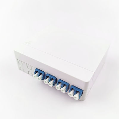 102*81*30mm LC/UPC Fibra Óptica de Plástico Faceplate Socket Panel para rede FTTH interior
