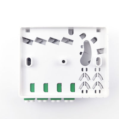 FTTH Network Compatible Fiber Optic Socket Panel 4 Cores Material ABS para PC em ambientes internos