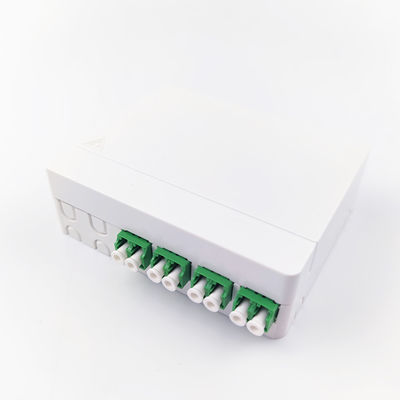 FTTH Network Compatible Fiber Optic Socket Panel 4 Cores Material ABS para PC em ambientes internos